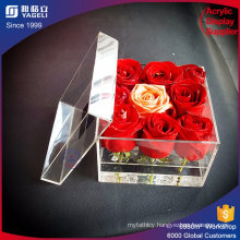 Custom Waterproof Acrylic Luxury Flower Packing Box